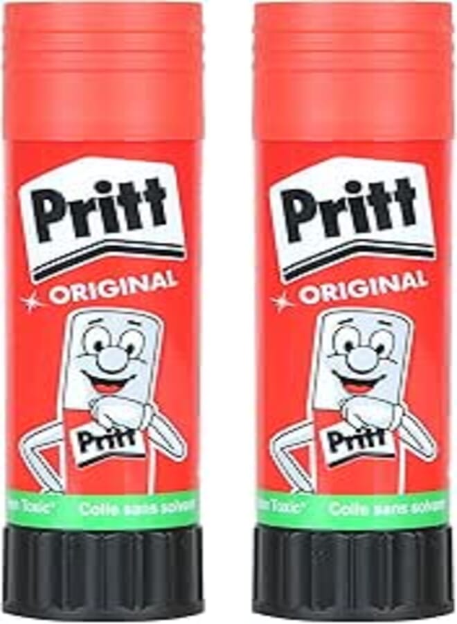 Pritt Glue Stick, Pack of 2-43 grams